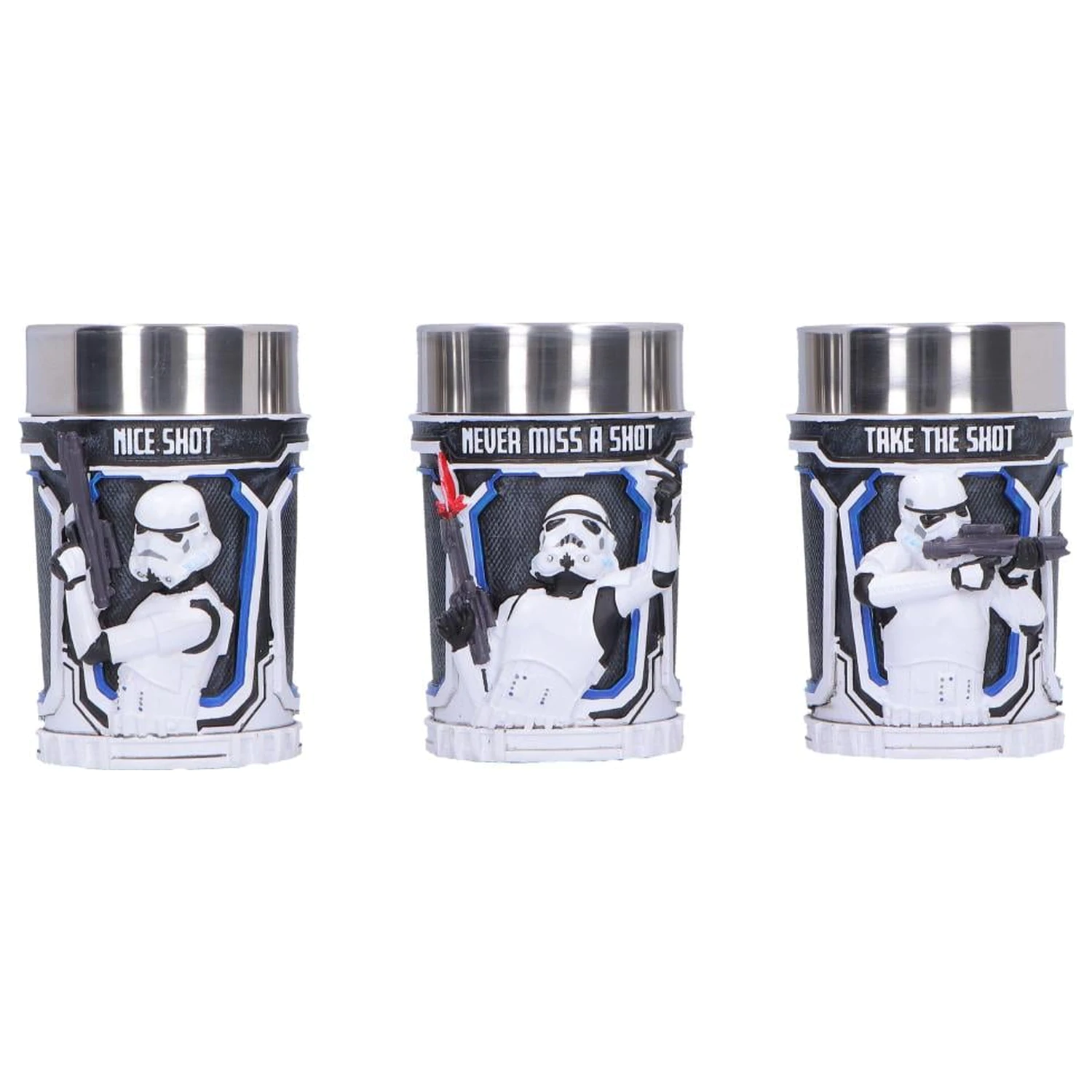 Star Wars Stormtrooper Set aus 3 Schnapsgläsern Produktfoto