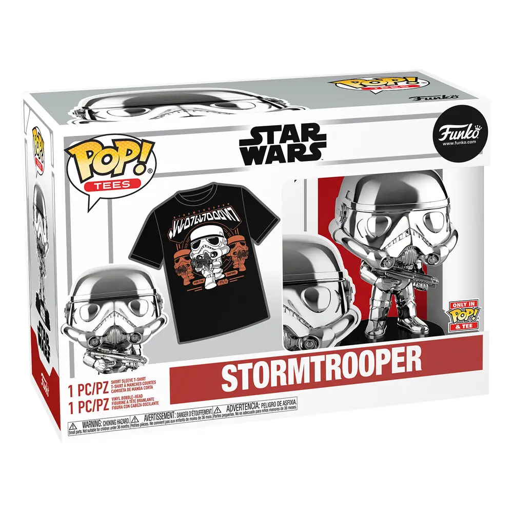 Star Wars Stormtrooper Funko POP! Figur &amp; T-Shirt Set Produktfoto