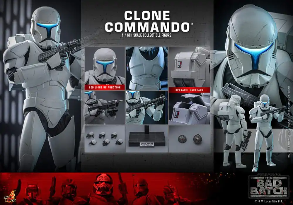 Star Wars: The Bad Batch Actionfigur 1/6 Clone Commando 30 cm Produktfoto