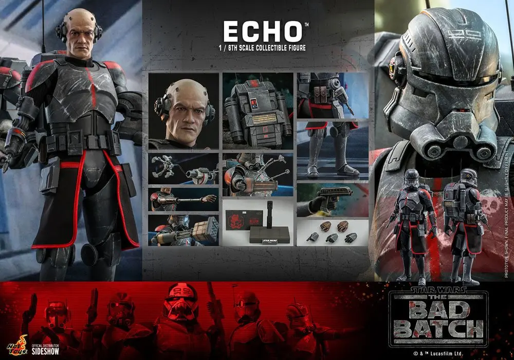 Star Wars The Bad Batch Actionfigur 1/6 Echo 29 cm termékfotó