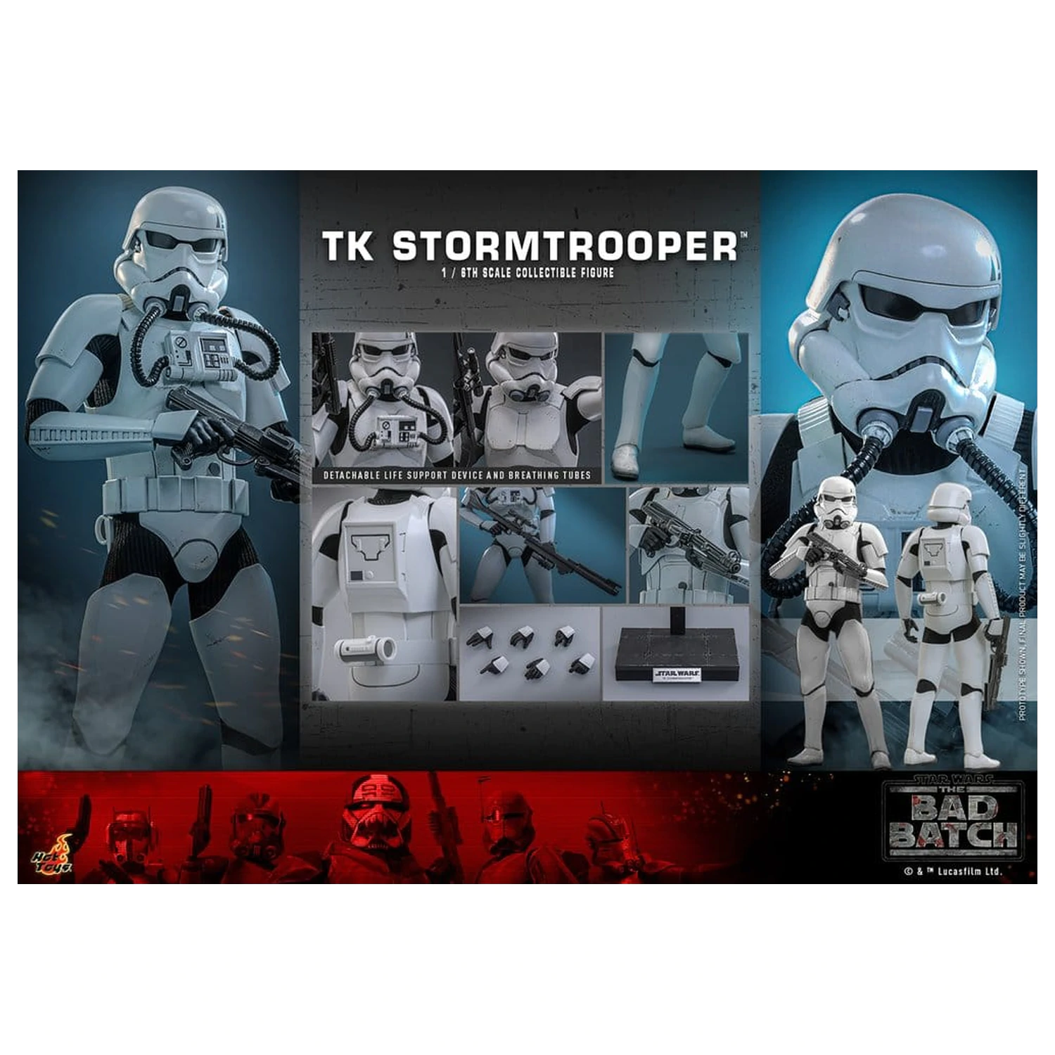Star Wars: The Bad Batch Actionfigur 1/6 TK Stormtrooper 30 cm Produktfoto