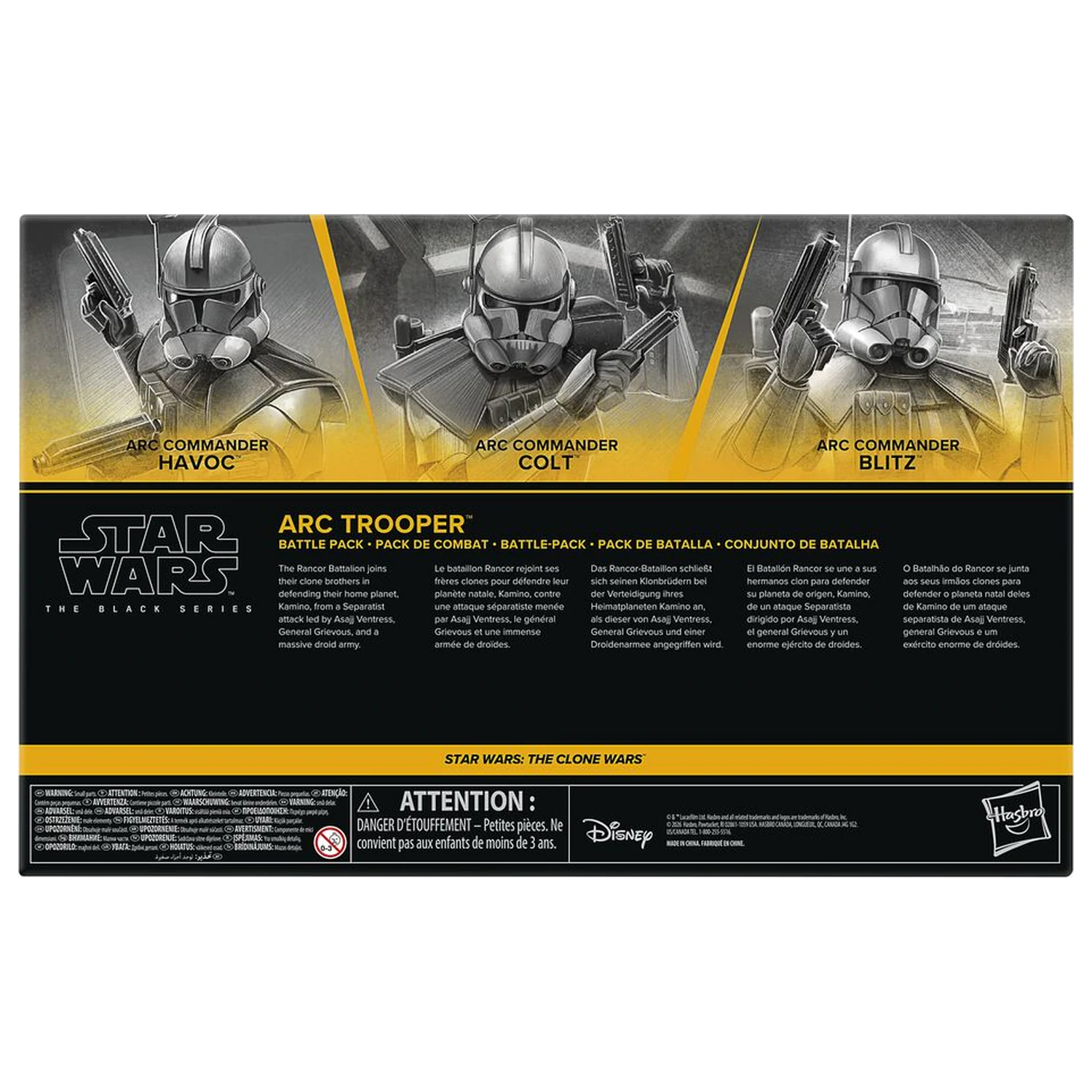 Star Wars The Black Series Star Wars The Clone Wars Set 3 Figuren 15cm Produktfoto