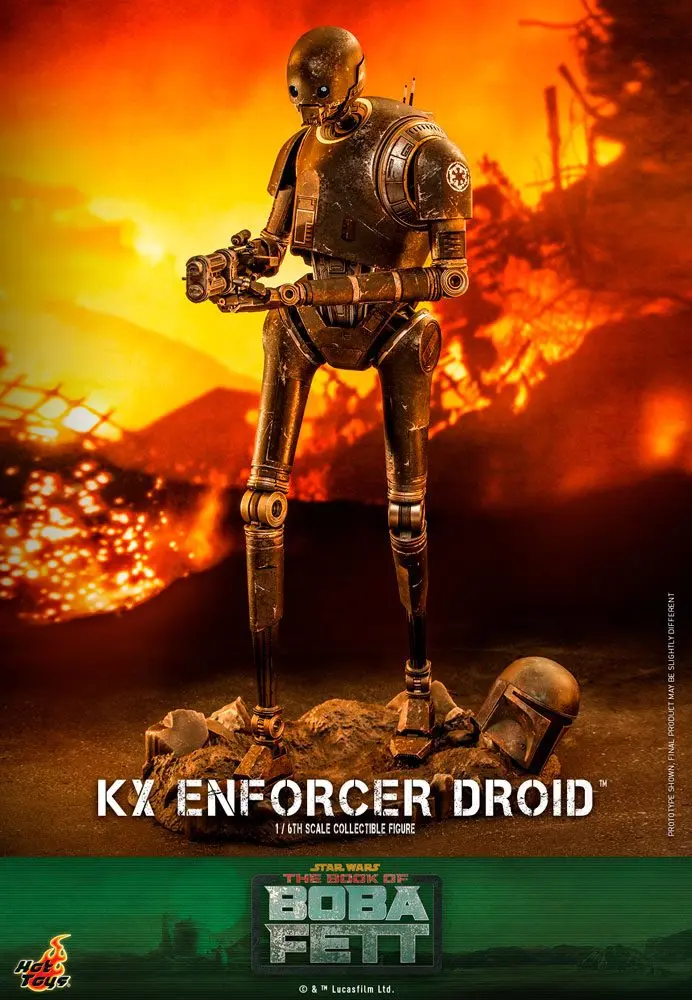 Star Wars: The Book of Boba Fett Action Figur 1/6 KX Enforcer Droid 36 cm termékfotó