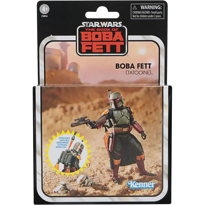 Star Wars: The Book of Boba Fett Vintage Collection Actionfigur 2022 Boba Fett (Tatooine) 10 cm termékfotó