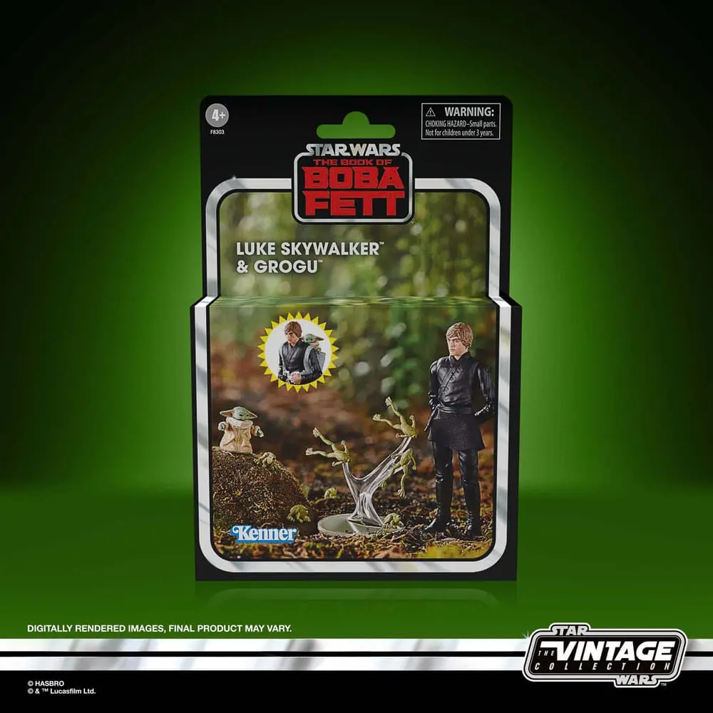 Star Wars: The Book of Boba Fett Vintage Collection Actionfiguren Luke Skywalker & Grogu 10 cm termékfotó