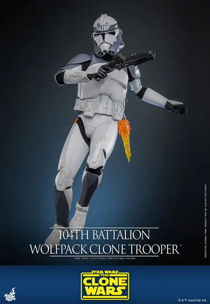 Star Wars The Clone Wars Actionfigur 1/6 104th Battalion Wolfpack Clone Trooper 30 cm Produktfoto