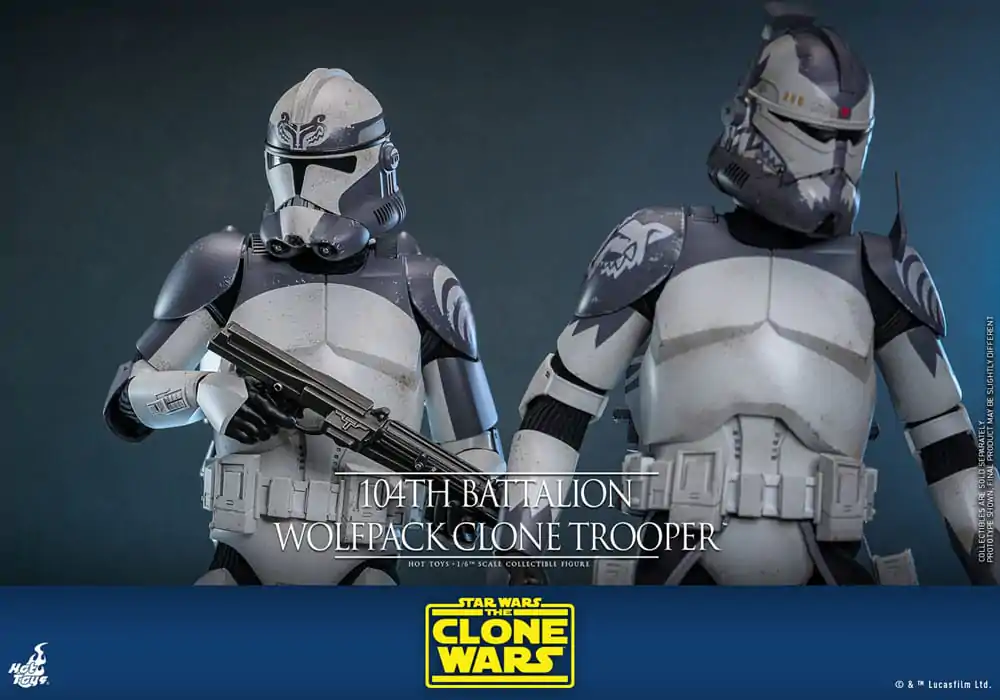 Star Wars The Clone Wars Actionfigur 1/6 104th Battalion Wolfpack Clone Trooper 30 cm Produktfoto