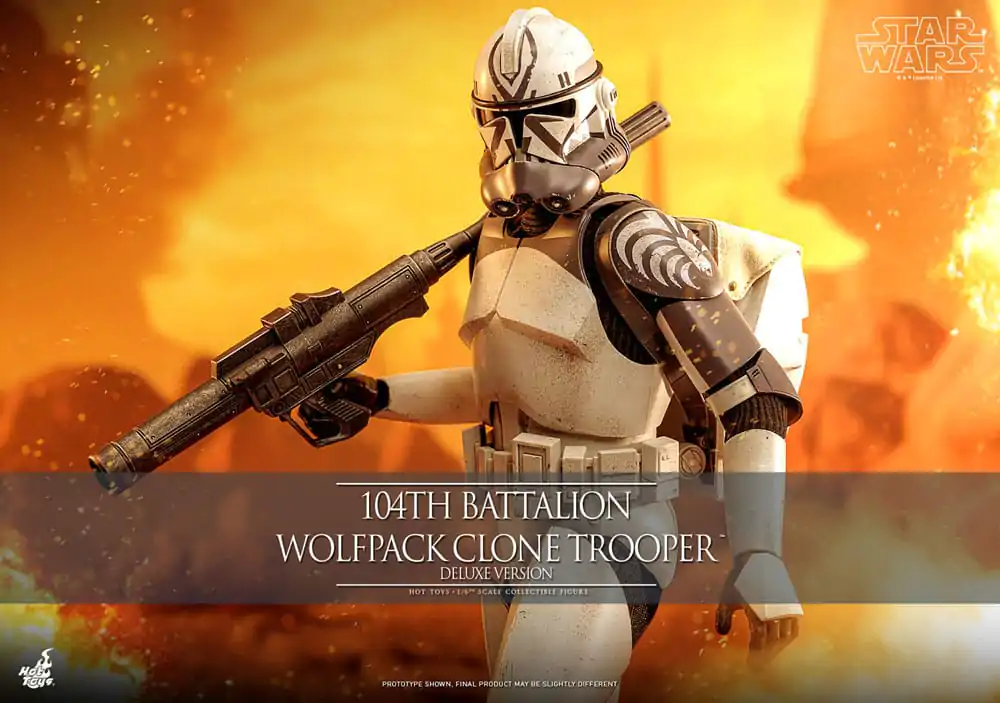 Star Wars The Clone Wars Actionfigur 1/6 104th Battalion Wolfpack Clone Trooper Deluxe Version 30 cm Produktfoto