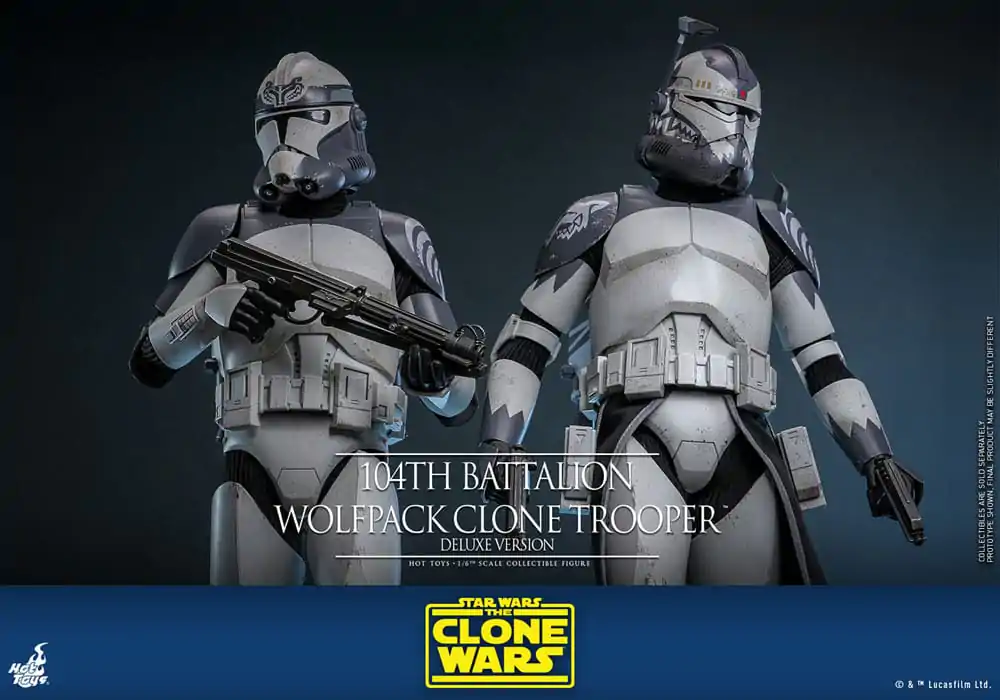 Star Wars The Clone Wars Actionfigur 1/6 104th Battalion Wolfpack Clone Trooper Deluxe Version 30 cm Produktfoto