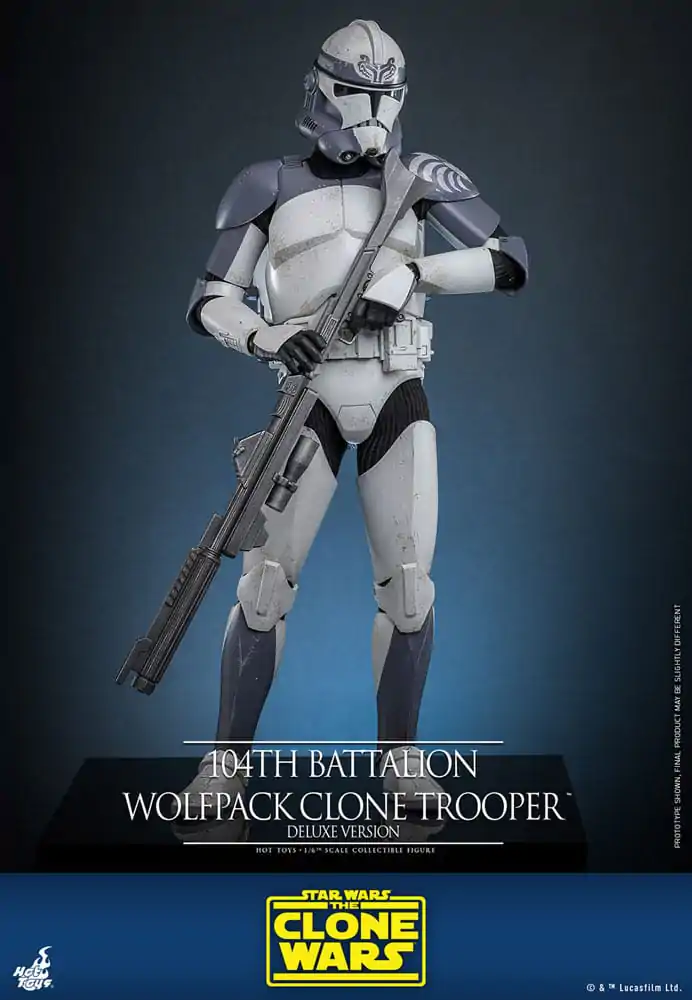 Star Wars The Clone Wars Actionfigur 1/6 104th Battalion Wolfpack Clone Trooper Deluxe Version 30 cm Produktfoto