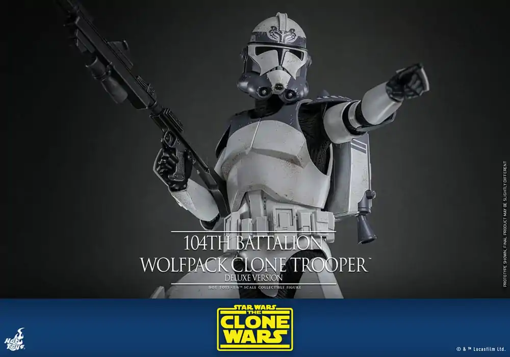 Star Wars The Clone Wars Actionfigur 1/6 104th Battalion Wolfpack Clone Trooper Deluxe Version 30 cm Produktfoto