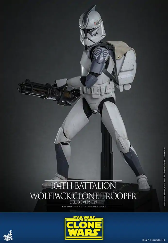 Star Wars The Clone Wars Actionfigur 1/6 104th Battalion Wolfpack Clone Trooper Deluxe Version 30 cm Produktfoto