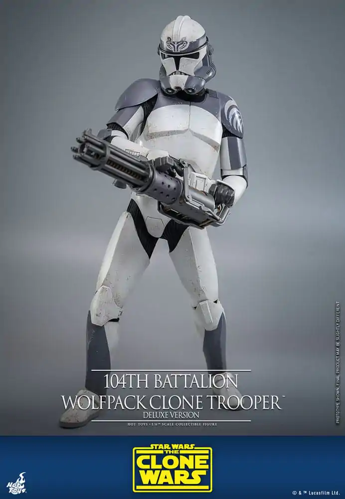 Star Wars The Clone Wars Actionfigur 1/6 104th Battalion Wolfpack Clone Trooper Deluxe Version 30 cm Produktfoto