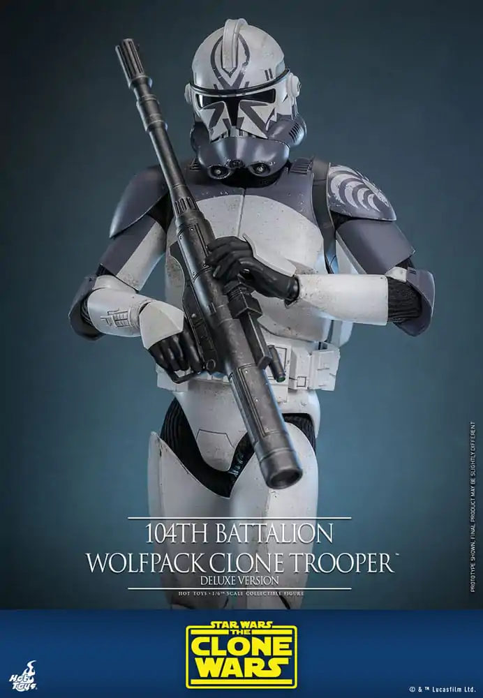 Star Wars The Clone Wars Actionfigur 1/6 104th Battalion Wolfpack Clone Trooper Deluxe Version 30 cm Produktfoto