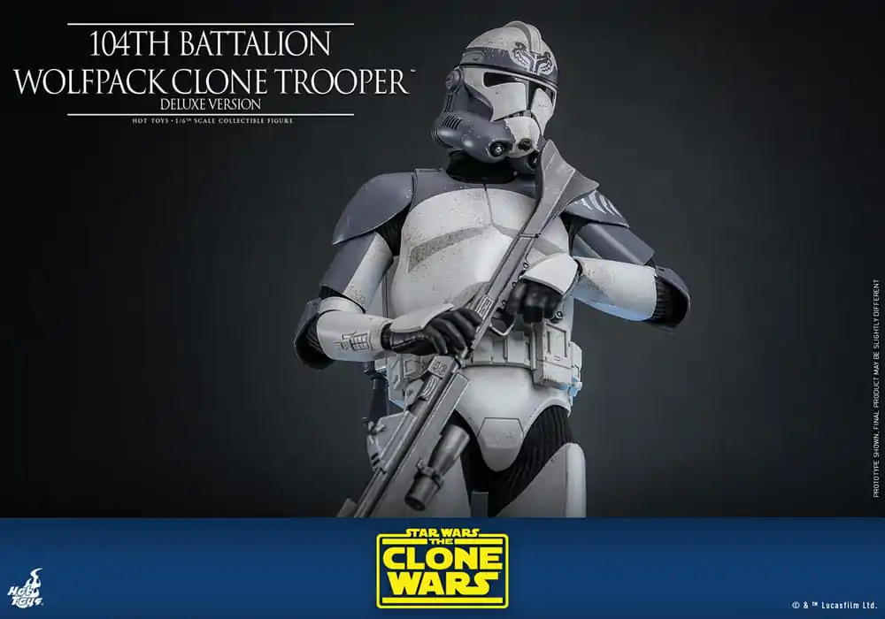 Star Wars The Clone Wars Actionfigur 1/6 104th Battalion Wolfpack Clone Trooper Deluxe Version 30 cm Produktfoto