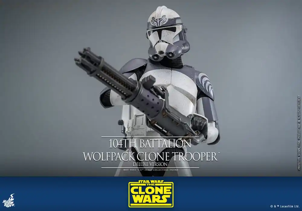 Star Wars The Clone Wars Actionfigur 1/6 104th Battalion Wolfpack Clone Trooper Deluxe Version 30 cm Produktfoto