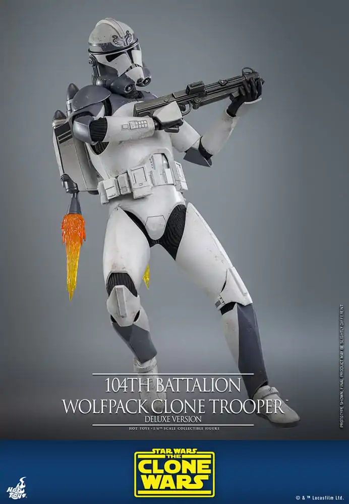 Star Wars The Clone Wars Actionfigur 1/6 104th Battalion Wolfpack Clone Trooper Deluxe Version 30 cm Produktfoto