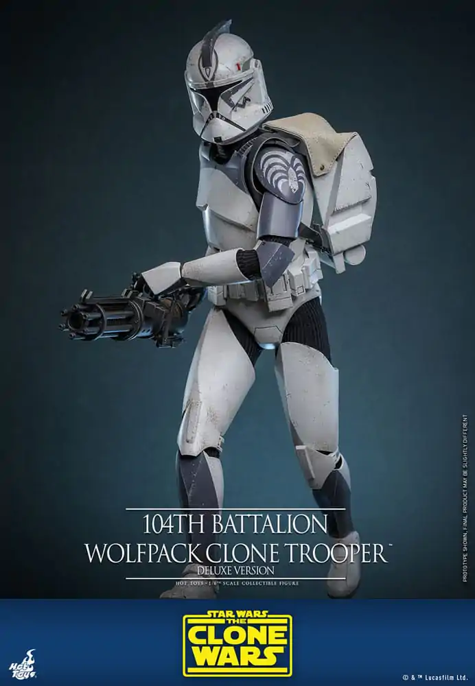 Star Wars The Clone Wars Actionfigur 1/6 104th Battalion Wolfpack Clone Trooper Deluxe Version 30 cm Produktfoto