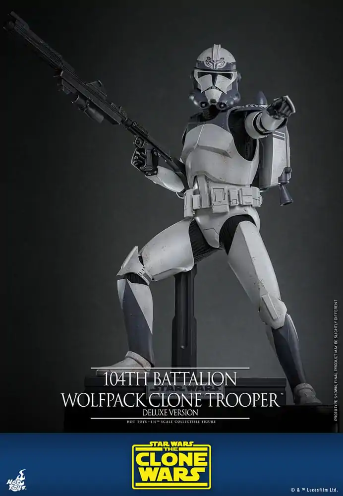 Star Wars The Clone Wars Actionfigur 1/6 104th Battalion Wolfpack Clone Trooper Deluxe Version 30 cm Produktfoto