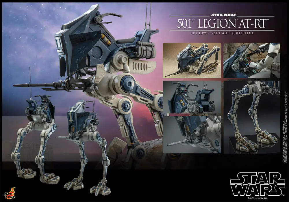 Star Wars The Clone Wars Actionfigur 1/6 501st Legion AT-RT 64 cm Produktfoto