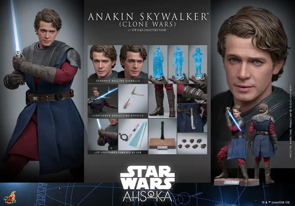 Star Wars: The Clone Wars Actionfigur 1/6 Anakin Skywalker 31 cm Produktfoto