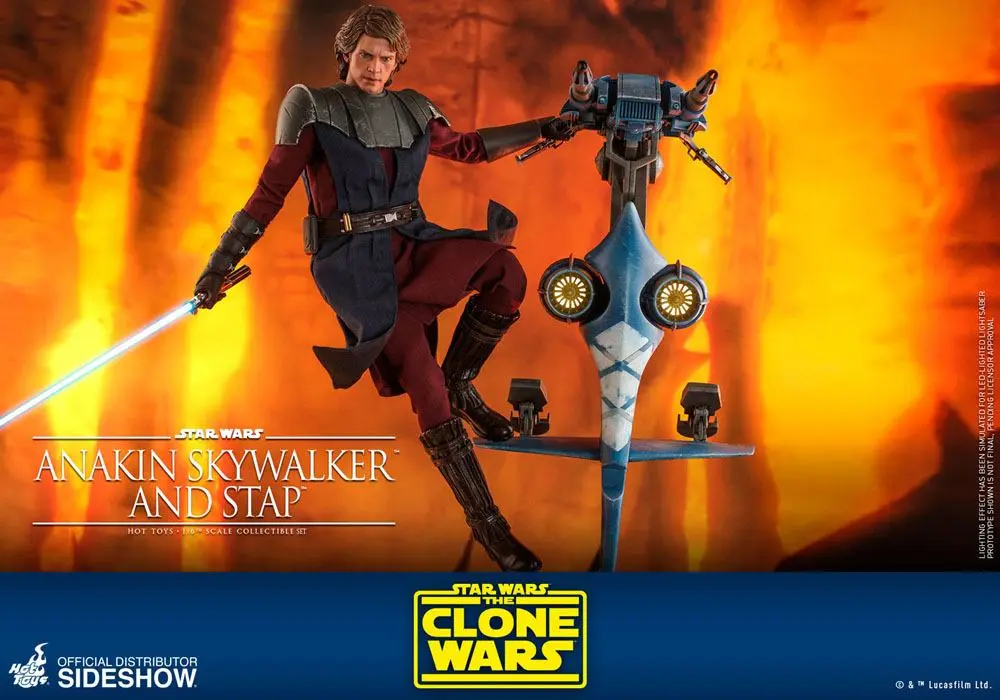 Star Wars The Clone Wars Actionfigur 1/6 Anakin Skywalker & STAP 31 cm Produktfoto