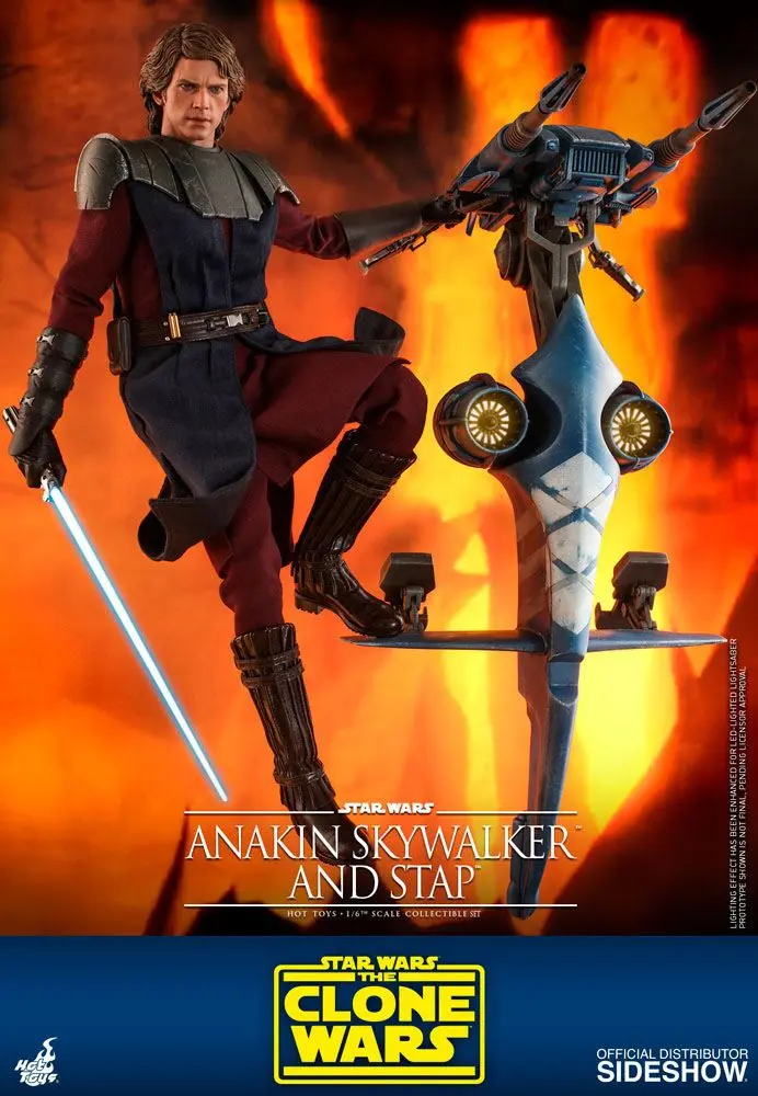 Star Wars The Clone Wars Actionfigur 1/6 Anakin Skywalker & STAP 31 cm Produktfoto