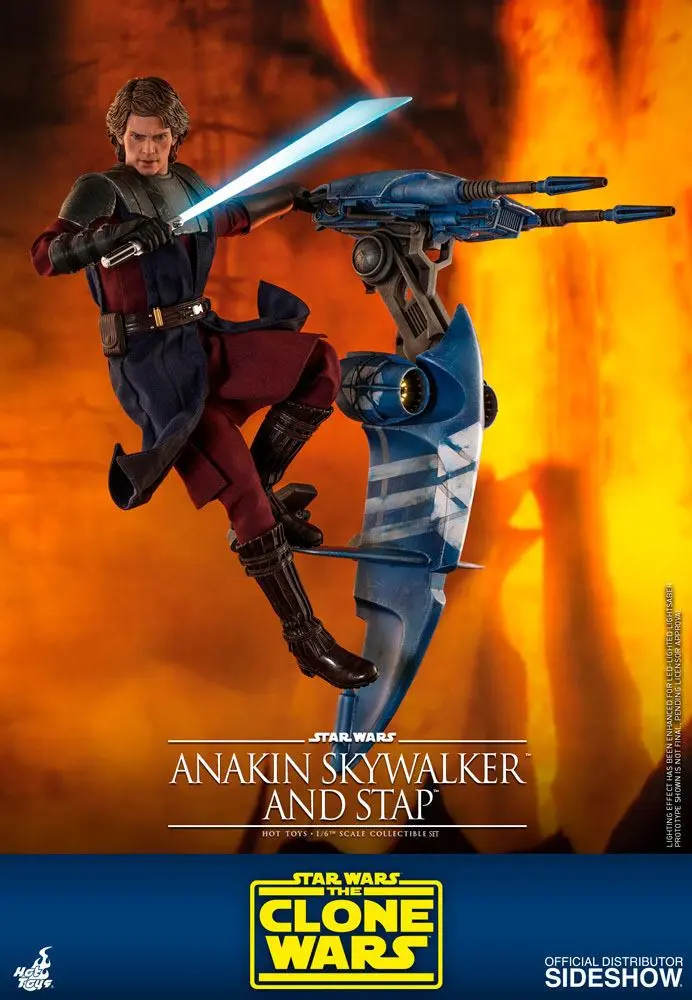 Star Wars The Clone Wars Actionfigur 1/6 Anakin Skywalker & STAP 31 cm Produktfoto