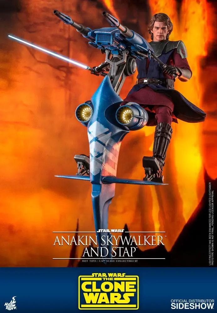 Star Wars The Clone Wars Actionfigur 1/6 Anakin Skywalker & STAP 31 cm Produktfoto