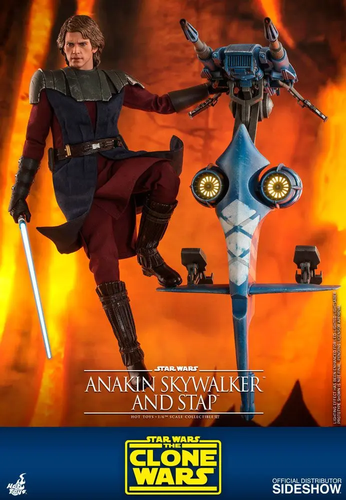 Star Wars The Clone Wars Actionfigur 1/6 Anakin Skywalker & STAP 31 cm Produktfoto