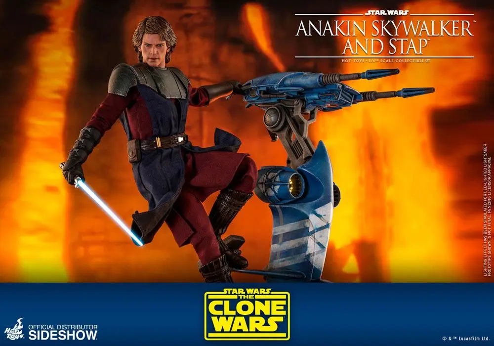 Star Wars The Clone Wars Actionfigur 1/6 Anakin Skywalker & STAP 31 cm Produktfoto