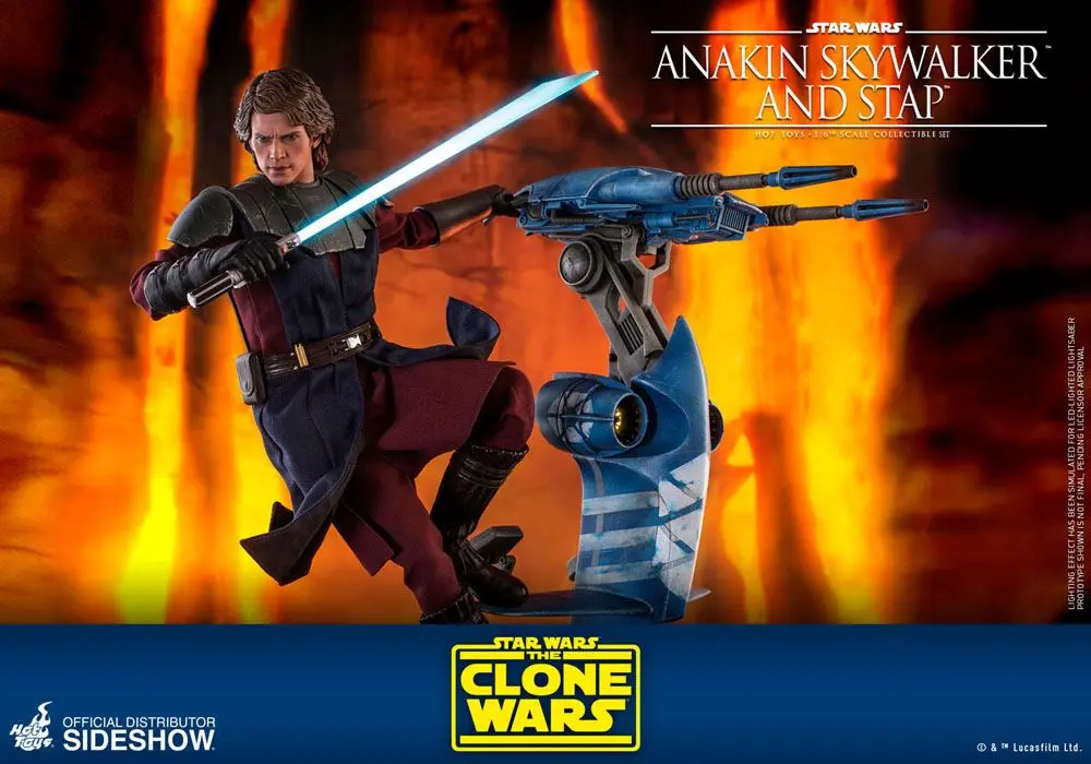 Star Wars The Clone Wars Actionfigur 1/6 Anakin Skywalker & STAP 31 cm Produktfoto