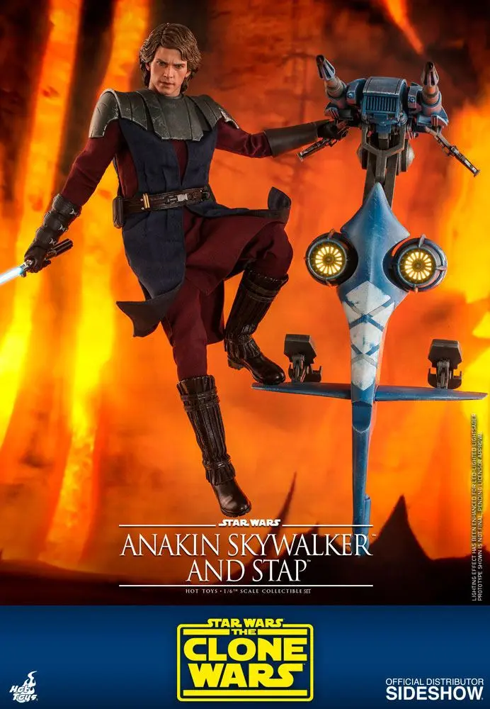 Star Wars The Clone Wars Actionfigur 1/6 Anakin Skywalker & STAP 31 cm Produktfoto