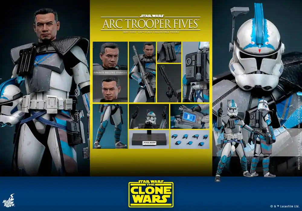 Star Wars: The Clone Wars Actionfigur 1/6 Arc Trooper Fives 30 cm Produktfoto