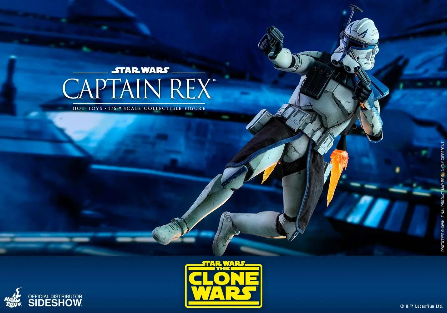 Star Wars The Clone Wars Actionfigur 1/6 Captain Rex 30 cm Produktfoto