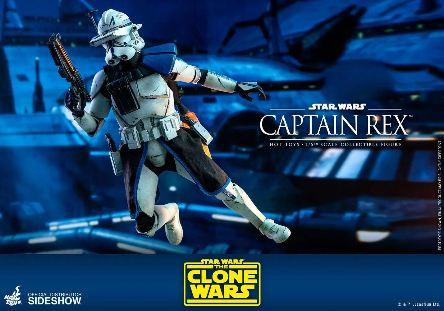 Star Wars The Clone Wars Actionfigur 1/6 Captain Rex 30 cm Produktfoto