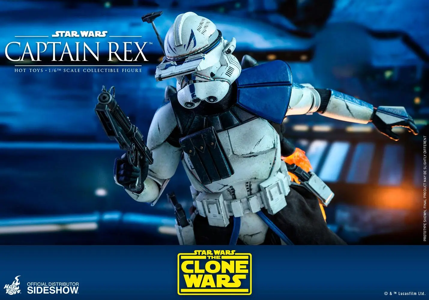 Star Wars The Clone Wars Actionfigur 1/6 Captain Rex 30 cm Produktfoto