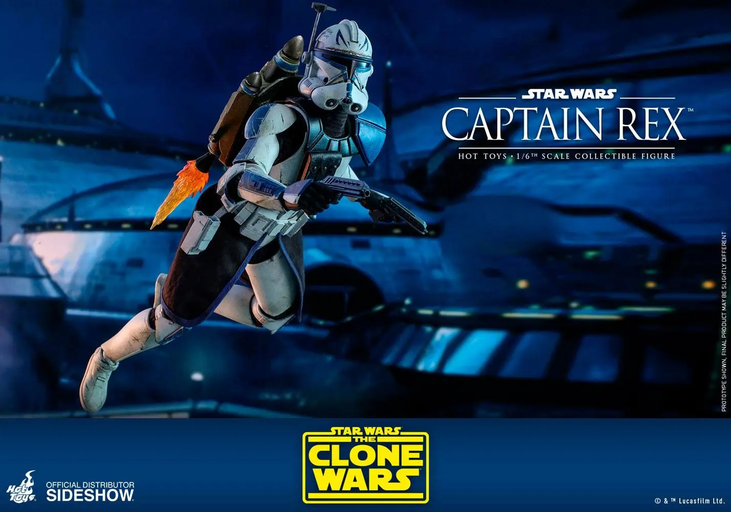 Star Wars The Clone Wars Actionfigur 1/6 Captain Rex 30 cm Produktfoto