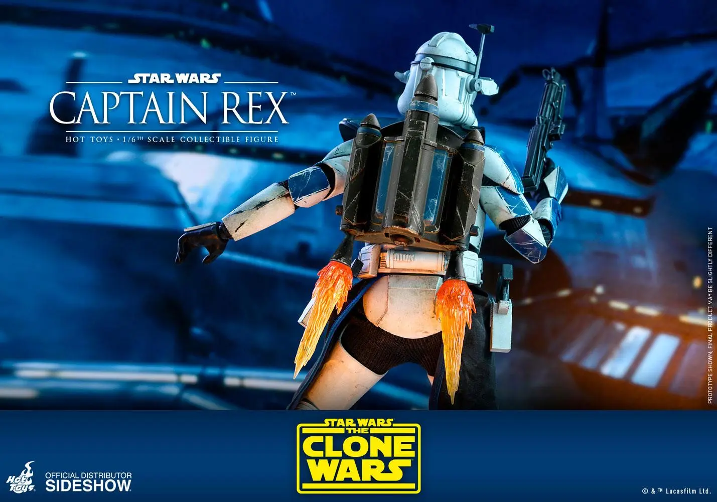 Star Wars The Clone Wars Actionfigur 1/6 Captain Rex 30 cm Produktfoto