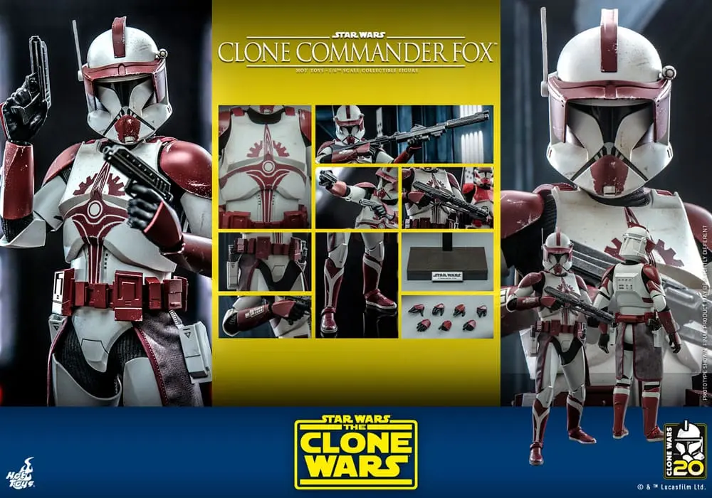 Star Wars: The Clone Wars Actionfigur 1/6 Clone Commander Fox 30 cm Produktfoto
