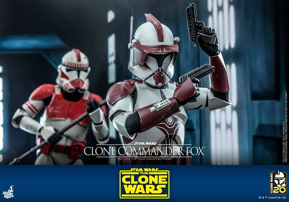 Star Wars: The Clone Wars Actionfigur 1/6 Clone Commander Fox 30 cm Produktfoto