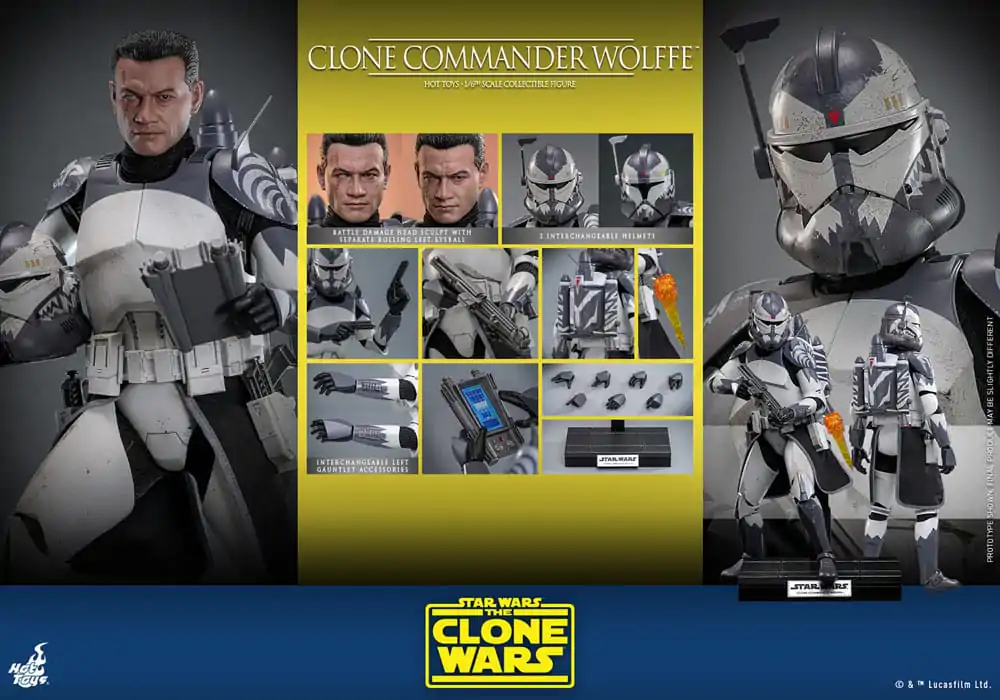 Star Wars: The Clone Wars Actionfigur 1/6 Clone Commander Wolffe 30 cm Produktfoto