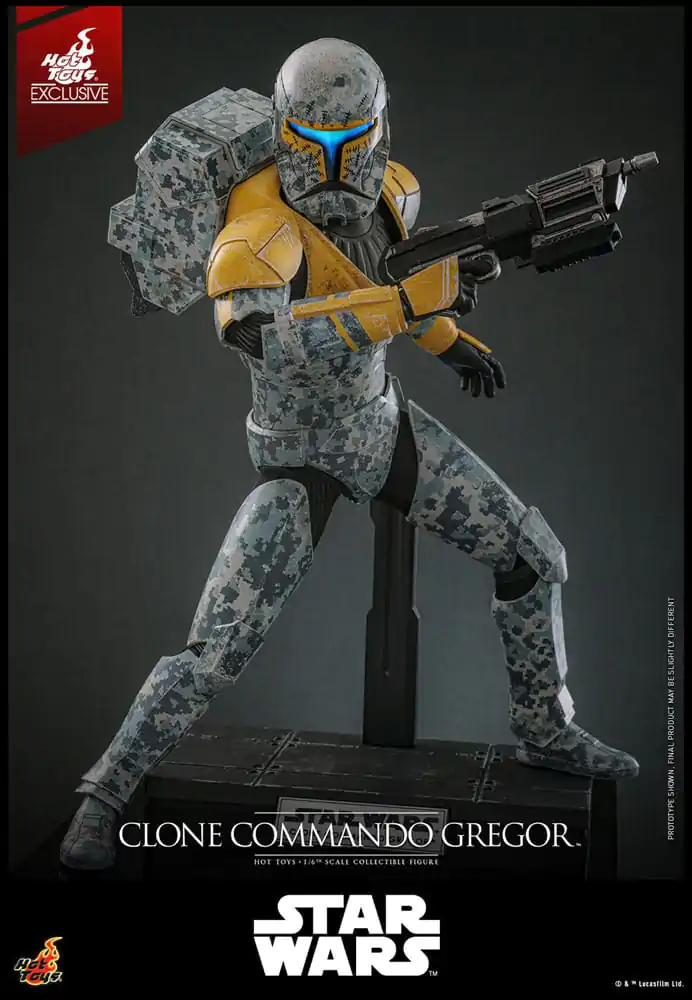 Star Wars: The Clone Wars Actionfigur 1/6 Clone Commando Gregor Hot Toys Exklusiv 30 cm Produktfoto