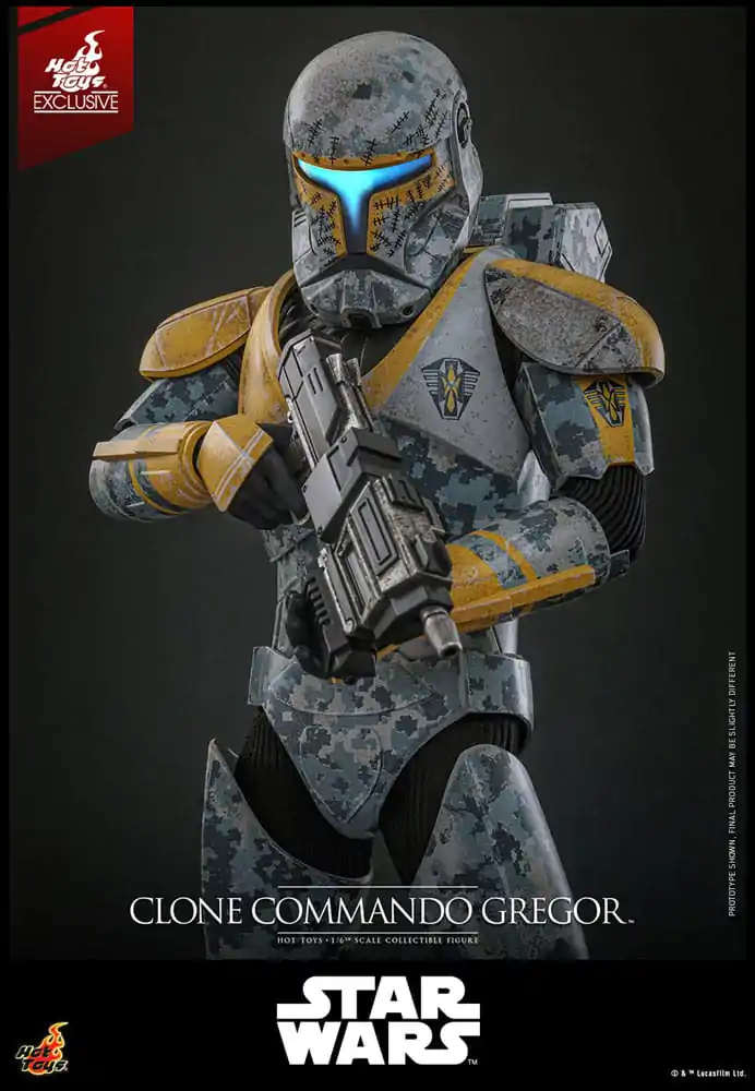 Star Wars: The Clone Wars Actionfigur 1/6 Clone Commando Gregor Hot Toys Exklusiv 30 cm Produktfoto