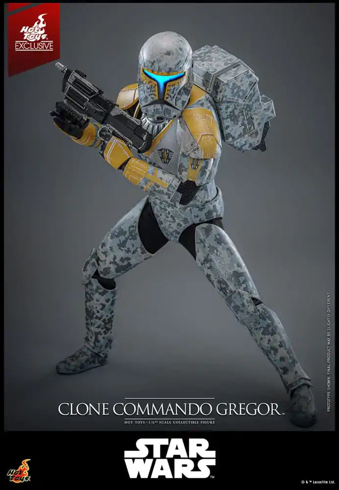 Star Wars: The Clone Wars Actionfigur 1/6 Clone Commando Gregor Hot Toys Exklusiv 30 cm Produktfoto