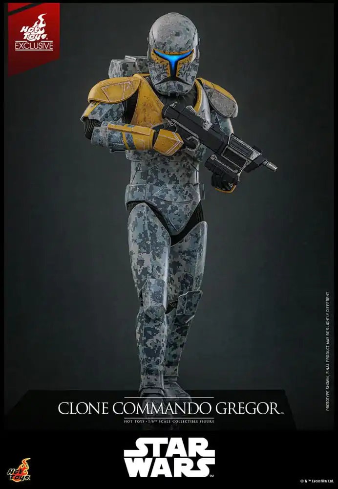 Star Wars: The Clone Wars Actionfigur 1/6 Clone Commando Gregor Hot Toys Exklusiv 30 cm Produktfoto