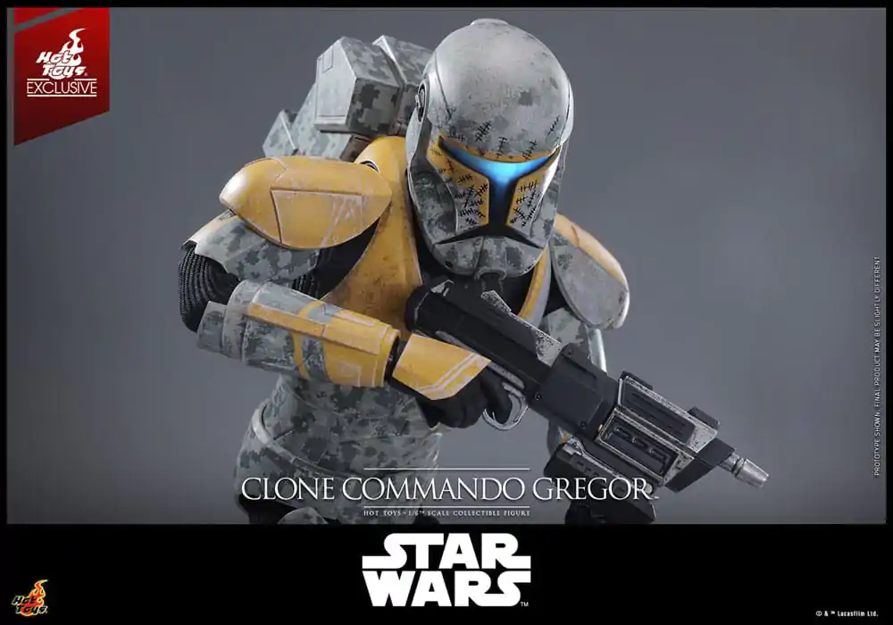 Star Wars: The Clone Wars Actionfigur 1/6 Clone Commando Gregor Hot Toys Exklusiv 30 cm Produktfoto