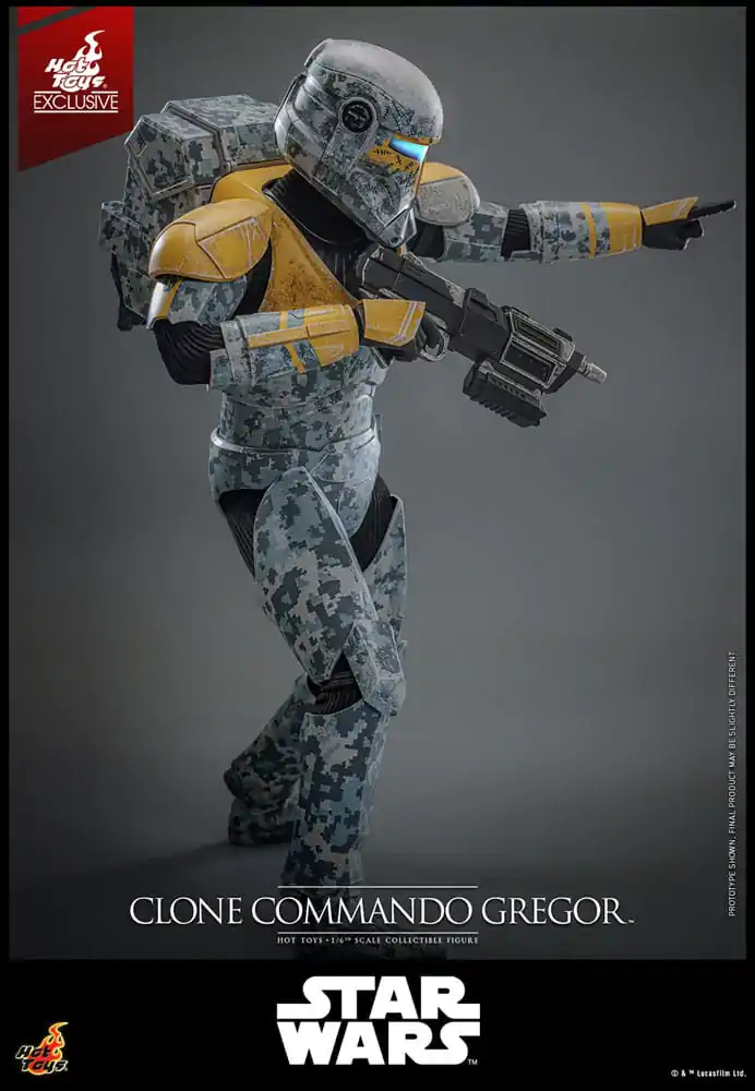 Star Wars: The Clone Wars Actionfigur 1/6 Clone Commando Gregor Hot Toys Exklusiv 30 cm Produktfoto