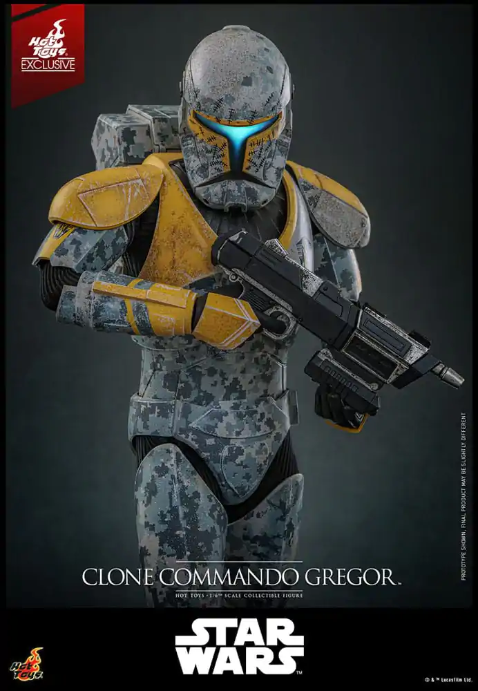 Star Wars: The Clone Wars Actionfigur 1/6 Clone Commando Gregor Hot Toys Exklusiv 30 cm Produktfoto