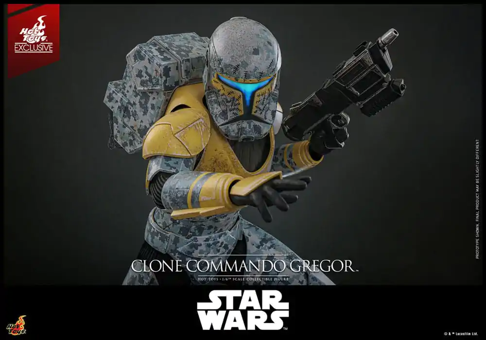 Star Wars: The Clone Wars Actionfigur 1/6 Clone Commando Gregor Hot Toys Exklusiv 30 cm Produktfoto